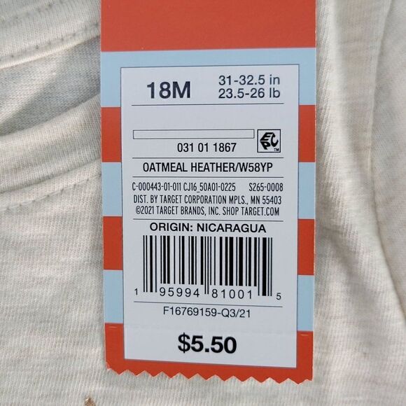 Cat & JackĀ Toddler SparkleāDeerāLongāSleeveāGraphicāT-ShirtāSzā18M - Picture 5 of 6